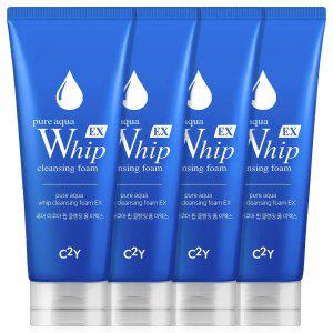 아쿠아 휩 폼클렌징 225ml 4개+비누 1개 클렌징폼 대용량 약알칼리성 세안 세수