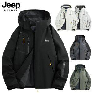 지프 JEEP SPIRIT 하이넥 윈드브레이커 자외선차단 바람막이 점퍼 캠핑 자켓 후드집업