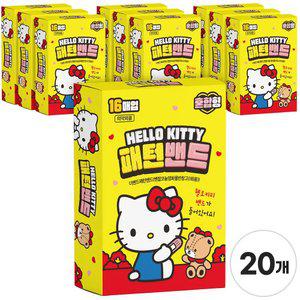 헬로키티 캐릭터 패턴밴드 혼합형 16매입 20box 산리오 키즈 어린이 유아 반창고