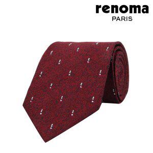 레노마 올오버 큐빅 와인 남성 수동넥타이 VZRTV0001WN