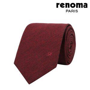 레노마 트렌디 헤링본 와인 남자 수동 넥타이 VZRTR0062WN