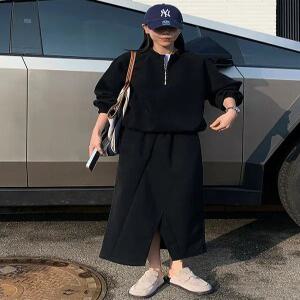 MADE 프리미엄 절개 밴딩 스커트 (2 color)