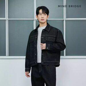 (택가 179,000원)마인드브릿지 블랙로우데님트러커