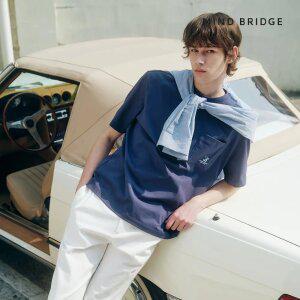 (택가 59,900원)마인드브릿지 [콜린스]두굿_레터링백포인트오버핏티셔츠_2컬러