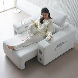 에보니아 알렉스 모션 슬라이딩 리클라이너 쇼파 1인용 아쿠아스웨이드텍스