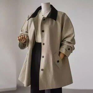 (안나앤플러스) 로렌스 하프 트렌치[자켓DQV100] 빅사이즈