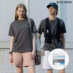 베이직하우스 쿨브리저블 에어메쉬 숏 슬리브 티셔츠 3팩