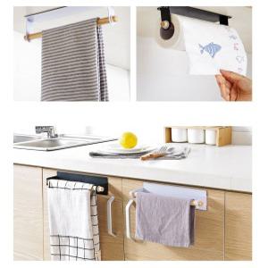 무타공 부착식 미니 주방 욕실 걸이 화이트1+블랙1