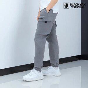 [블랙야크] 테크 카고 조거 팬츠 남성 등산 워크웨어 밴딩