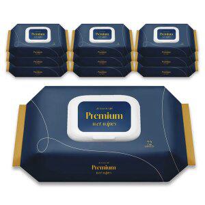 두꺼운 즐거운집 아기물티슈 72매 10팩 엠보 캡형 프리미엄 유아 고평량 저자극