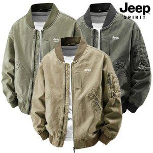 지프 JEEP SPIRIT 빈티지 워싱 점퍼 재킷 캐주얼 항공 야구 자켓 면 작업복 집업 코디