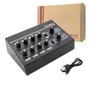 마이크 마이크용품 8채널 음향기기 사운드바 휴대용 콘서트 노래방기기 파티용품 배터