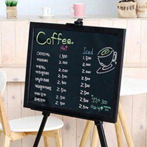 500x700 중형 자석 블랙 보드 우드몰딩 게시판 메뉴판 칠판 꾸미기