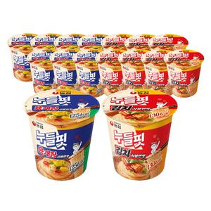 농심 누들핏 김치사발면맛, 37.5g, 8개입 + 육개장사발면맛, 35.5g, 8개입