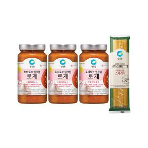 청정원 로제파스타소스 600g, 3개 + 스파게티면 500g, 1개