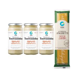 청정원 머쉬룸투움바 파스타소스 350g, 3개 + 스파게티면 500g, 1개