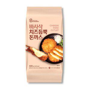 [상신] 바사삭 치즈듬뿍 돈까스 420g x 3팩 (총 9장)_소비기한 26.06.27