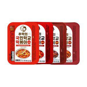 추억의 국민학교 떡볶이 4팩_오리지널1+매운맛1+매콤짜장1+통후추1