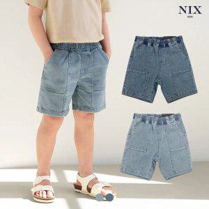 [NIXKIDS]남아) 소프트데님 풀밴딩 쇼츠(FKQMDDH850M)