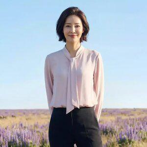 [PAT 여성] 타이 브이넥 블라우스_1K22561