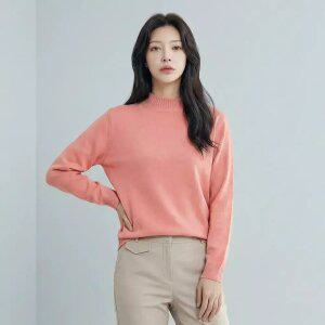 [PAT 여성] 모크넥 울혼방 풀오버 니트_1K23401