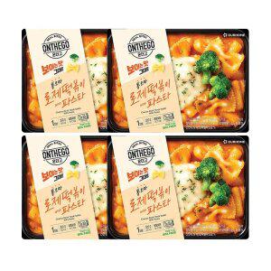 아워홈 온더고 통모짜 로제 떡볶이 with 파스타 320g, 4개