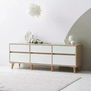 장인가구 헤렌 높은 거실장 1500 6서랍