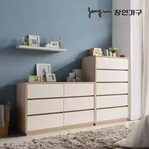 장인가구 크라운 빅와이드 2000 서랍장 세트B (5단+3단)