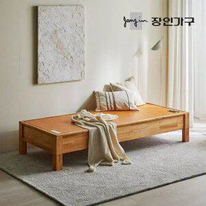 장인가구 고센 참죽나무 원목 평상형 카우치 온열 황토 흙소파 +마모륨 보료