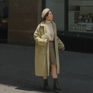 [제작/빅사이즈]이블렛 사비렌 더블버튼 모직 롱코트 제이스타일