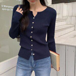 비스코스 소프트 자개 가디건