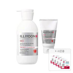 일리윤 아기로션 MD 레드이치 케어크림 330ml+128ml+증정(고보습 워시 6g, 5개)