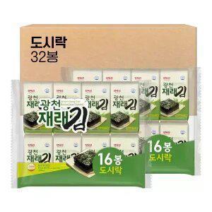 삼육김 광천 재래 도시락김 4g, 32봉