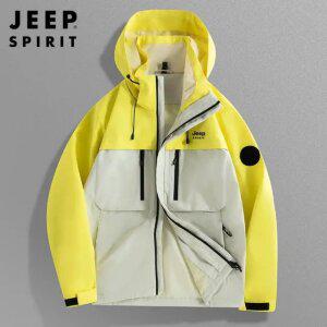 JEEP SPIRIT 가을 겨울 남성용 탈부착형 재킷 방풍 방수 등산 후드자켓