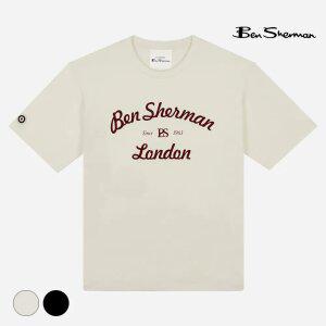 [택가 48,000원] 벤셔먼 헤리티지 로고 레터링 프린트 티셔츠 BOCTS311U