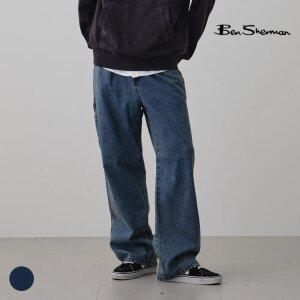 [택가 118,000원] 벤셔먼 맨 카펜더 원턱 와이드 워싱 데님 BOBDP299M