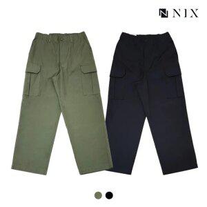 [택가 112000원][NIX]유니)립스탑 밴딩 카고 와이드팬츠(FNRSCNW772M)