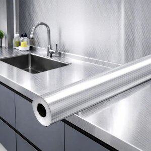 주방 알루미늄 은박 시트지 은박지 가정 식당 업소 인테리어 싱크대 패턴 시트지 5m