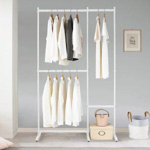 KM-T6842 스틸 2단행거 와이드 1200 옷걸이 행거 스탠드 철제 옷장 드레스룸 원룸 미니
