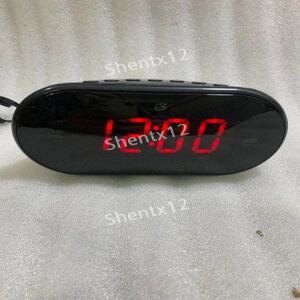 알람 시계 라디오 디지털 레드 플러그 대형 디스플레이 침실 침대 옆 책상용