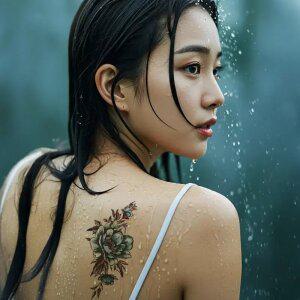 타투스티커 7타입 10장세트 문신 스티커 판박이 헤나 빅사이즈