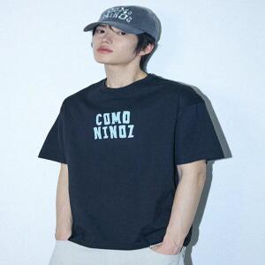[COMONINOZ] SUMMER GRAPHIC T-SHIRT [BLACK]