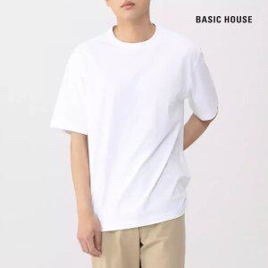 베이직하우스 면16수 순면릴렉스핏 라운드 반팔티셔츠 2팩