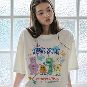 DTP 해피 데이 반팔티 크림