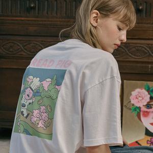 브레드 피그 반팔티 화이트