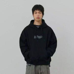 [데시레드] [택가 79,000원] 빈티지 레터링 후드 티셔츠-FASK5106B03