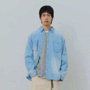 [데시레드] [택가 89,000원] 라이트 웨이트 데님 셔츠-FASK5401B0D
