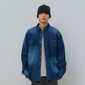 [데시레드] [택가 89,000원] 라이트 웨이트 데님 셔츠-FASK5401B0N