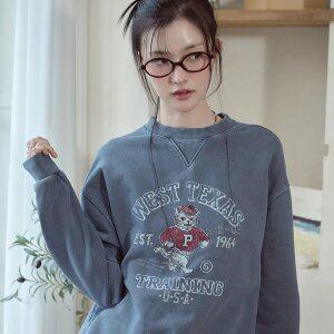 웨스트톰 피그먼트 스웨트셔츠 오션블루