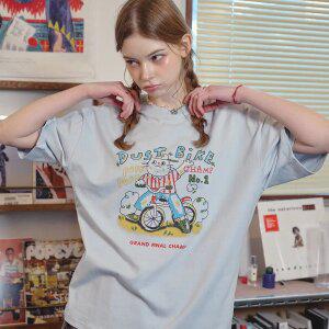 바이크 챔프 반팔티 미스트블루